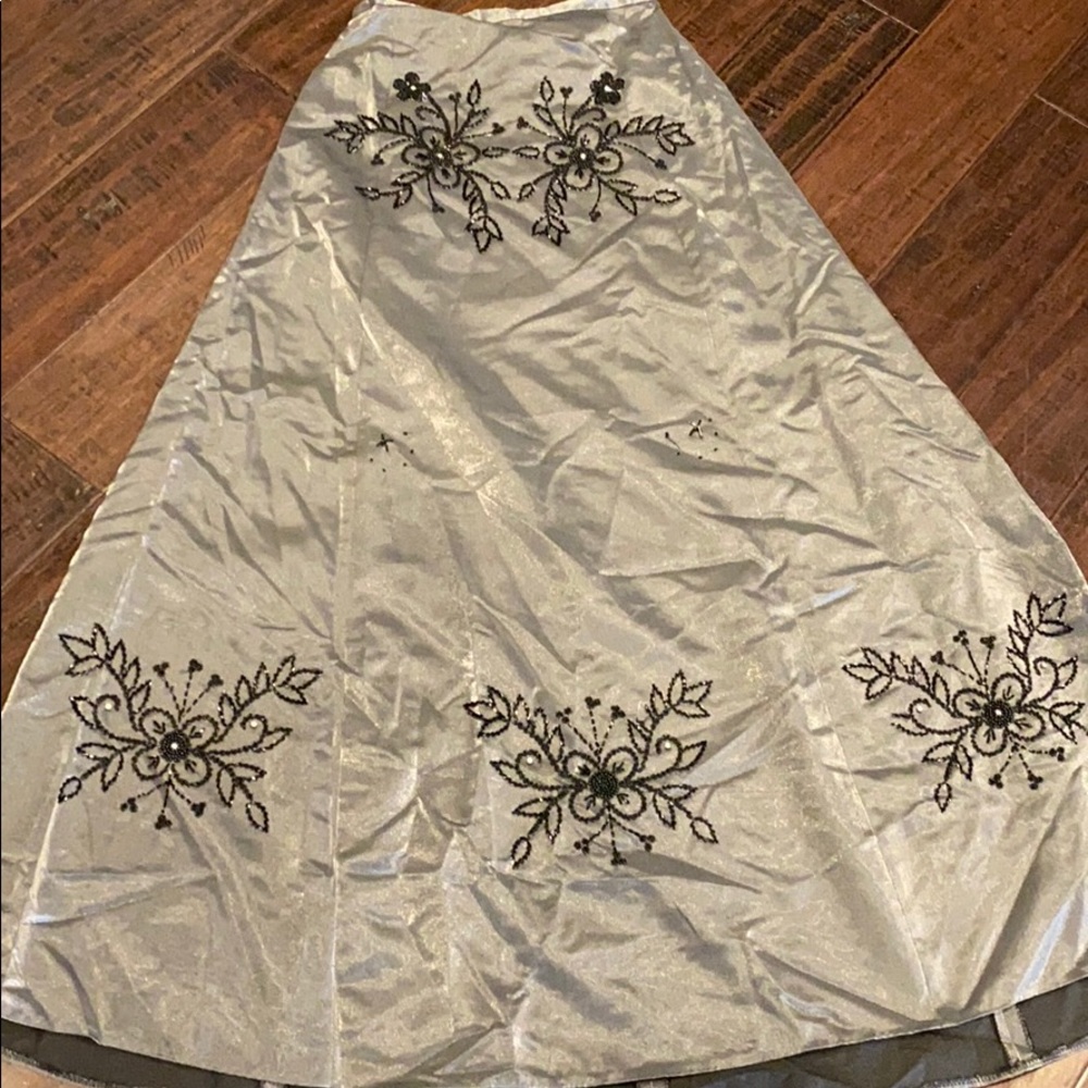 Black gray skirt custom made